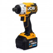 JCB 18V Cordless Combi Drill, Impact Driver and Multi-Tool Set, 26" Wheeled Kit Bag, 2x 5Ah Batteries and Charger - 21-18TPKMT-5